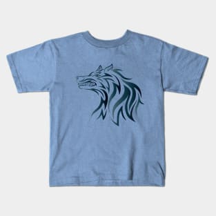 Wolf Tribal Kids T-Shirt